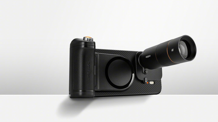 Bộ phụ kiện Hasselblad Professional Imaging Kit dành cho OPPO Find X9 Pro được phát triển dưới dạng mô-đun gắn rời, sử dụng cơ chế nam châm từ tính để kết nối nhanh chóng với mặt lưng của Find X9 Pro.