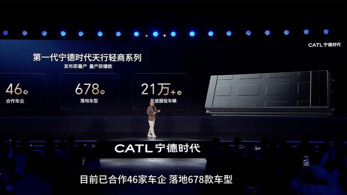 CATL - một “ông lớn” trong lĩnh vực sản xuất pin toàn cầu - đã chính thức giới thiệu dòng pin cho xe thương mại hạng nhẹ Tianxing II vào ngày 22/1.