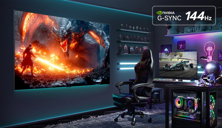 Sản phẩm cũng tương thích với công nghệ NVIDIA G-SYNC và AMD FreeSync Premium, làm cho nó trở thành lựa chọn lý tưởng cho các game thủ cần hiệu suất cao.