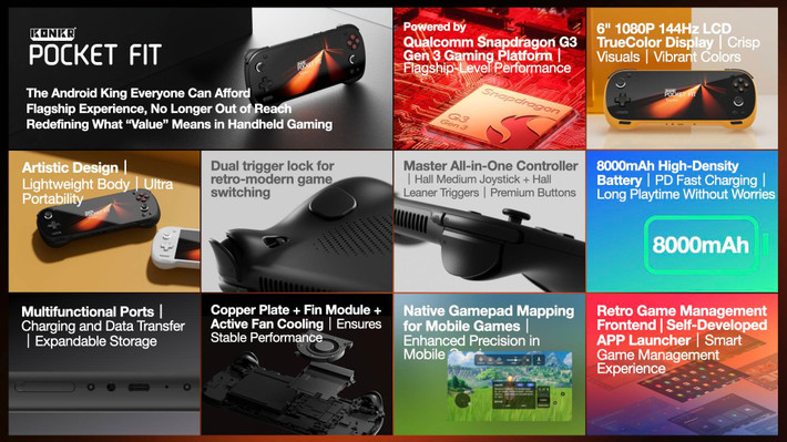 Yaneo từng ra mắt Pocket Fit chơi game cầm tay chạy Android sử dụng chip Snapdragon, và giờ đây hãng đã mang kiểu dáng nhỏ gọn và thiết kế tối giản đó sang thế giới thiết bị chơi game cầm tay chạy Windows với Ayaneo Konkr Fit.