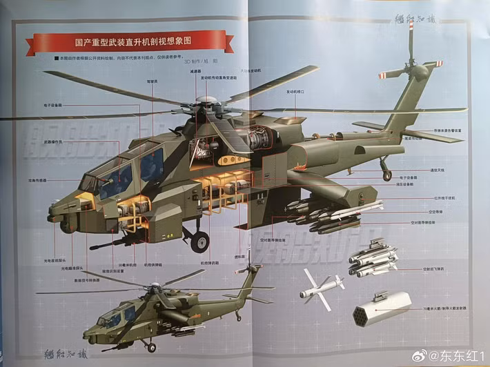 Trực thăng tấn công Z-21 được phát triển dựa trên nền tảng trực thăng đa năng Z-20, phiên bản sao chép của UH-60 Black Hawk Mỹ. Tuy nhiên, xét về sức mạnh tấn công, nó được ví ngang tầm với Apache bởi lượng vũ khí trang bị nó mang theo đủ sức sánh ngang với bất cứ loại trực thăng tấn công tiên tiến nào.