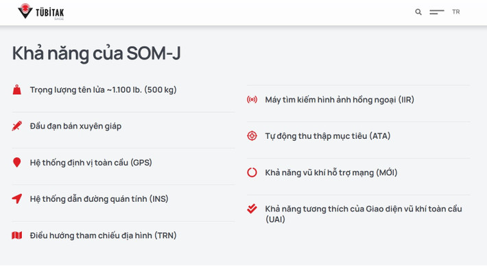 Nhờ đó, tên lửa SOM-J có thể "lẩn trốn" radar đối phương, thực hiện các cú ngoặt né tránh hệ thống phòng thủ tiên tiến, như đã chứng minh trong thử nghiệm gần đây khi nó lao qua môi trường biển phức tạp mà không bị phát hiện.