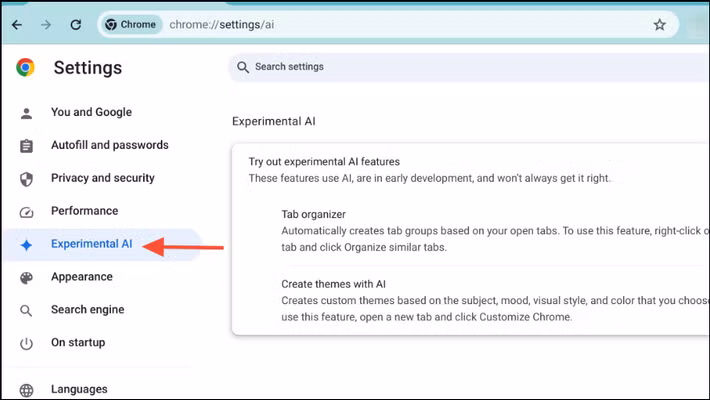 Những người không quan tâm đến tính năng này nhưng vẫn muốn dùng Chrome có thể loại bỏ nút Ask Gemini bằng cách vào Cài đặt, mở thẻ AI Innovations. Sau đó, truy cập mục Gemini in Chrome và đảm bảo công tắc ở đầu trang này đã được tắt. Khi tắt tùy chọn này, nút Ask Gemini sẽ biến mất khỏi thanh công cụ trên cùng của trình duyệt Chrome.