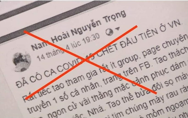 Tạm giữ hình sự người đàn ông hoang tin Việt Nam có người chết vì Covid-19 - Hình 2 Tam giu hinh su nguoi dan ong hoang tin Viet Nam co nguoi chet vi Covid-19-Hinh-2