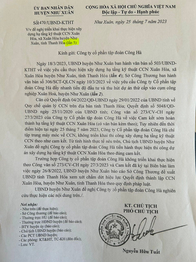 Cụm công nghiệp Xuân Hòa 4 năm vẫn còn dang dở - Hình 2 Cum cong nghiep Xuan Hoa 4 nam van con dang do-Hinh-2