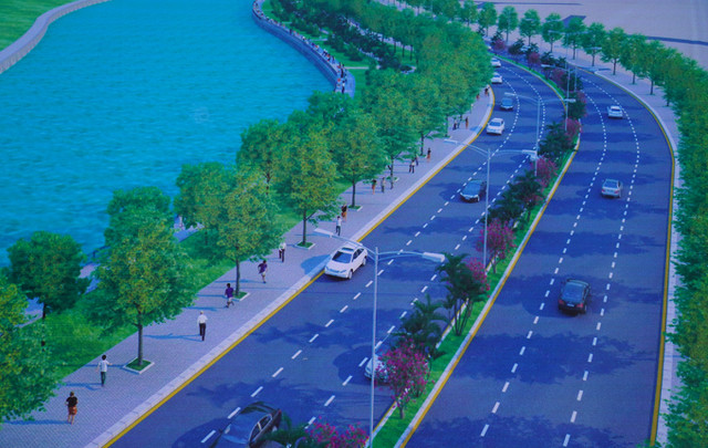 Cận cảnh đường ven sông Đồng Nai gần 2.000 tỷ sau 2 năm khởi công - Hình 10 Can canh duong ven song Dong Nai gan 2.000 ty sau 2 nam khoi cong-Hinh-10