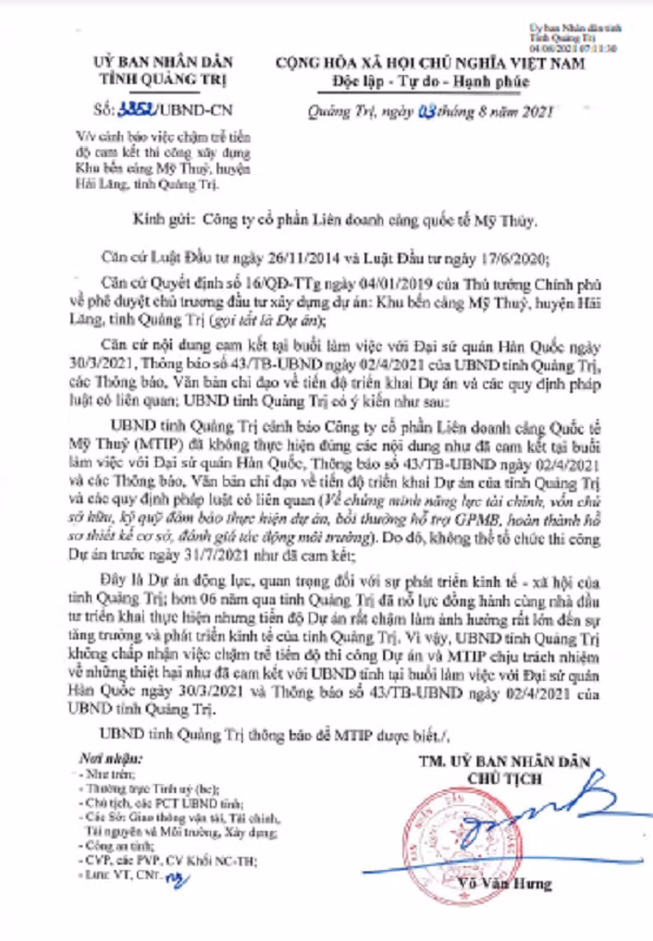 Soi 'suc khoe' tai chinh chu dau tu cham thi cong khu ben cang My Thuy-Hinh-2