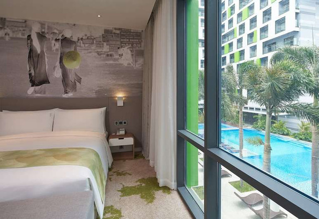 Cận cảnh khách sạn Holiday Inn & Suites Saigon Airport được dùng làm nơi cách ly Covid-19 - Hình 7 Can canh khach san Holiday Inn & Suites Saigon Airport duoc dung lam noi cach ly Covid-19-Hinh-7