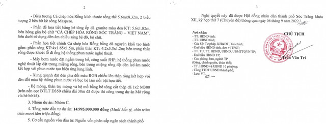 Sóc Trăng dự kiến chi gần 15 tỷ đồng làm cặp tượng “cá chép hóa rồng” Soc Trang du kien chi gan 15 ty dong lam cap tuong “ca chep hoa rong”