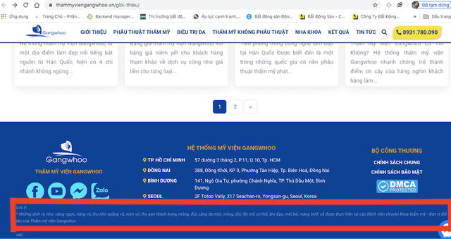 Tham my vien GangWhoo qua mat So Y te TP HCM ngang nhien hoat dong trai phep?-Hinh-2