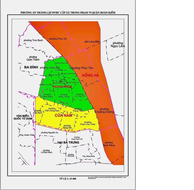 Ha Noi: cong bo ten goi du kien phuong, xa moi sau sap xep