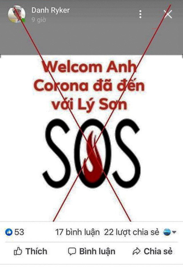 Lên facebook ví vợ như virus corona, người đàn ông bị công an xử lý Len facebook vi vo nhu virus corona, nguoi dan ong bi cong an xu ly