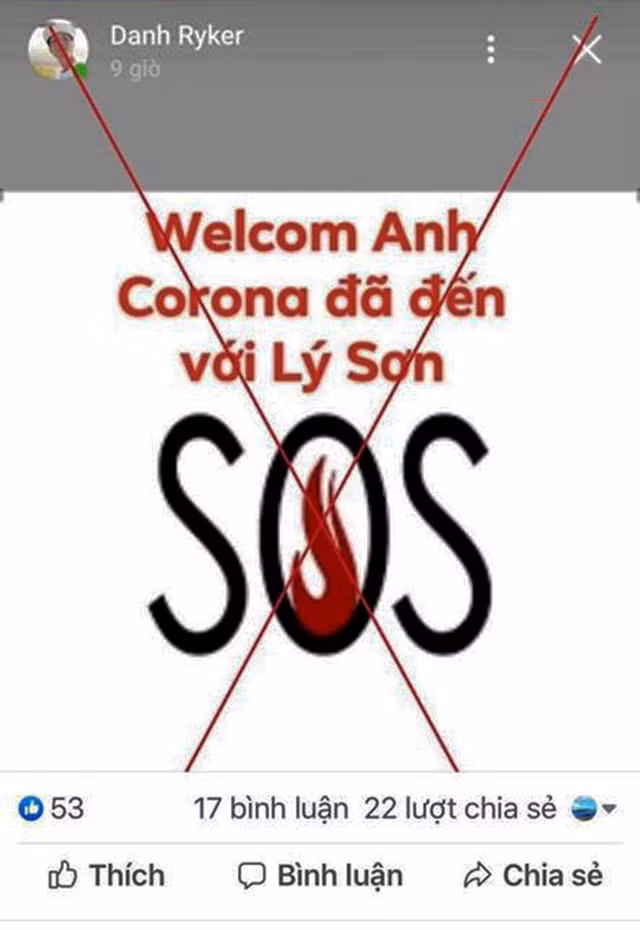 Len facebook vi vo nhu virus corona, nguoi dan ong bi cong an xu ly