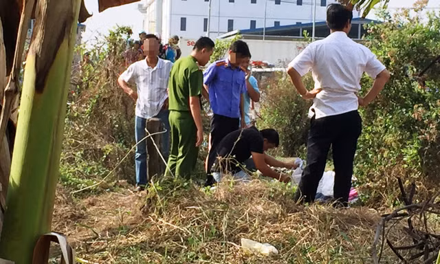 Nghi an be trai so sinh bi giet, phi tang xac o Dien Bien