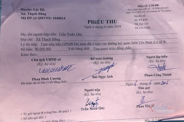 Thu hàng tỷ đồng của dân rồi không cấp đất - Hình 2 Thu hang ty dong cua dan roi khong cap dat-Hinh-2