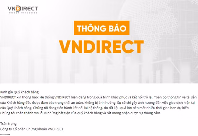 Nhung thiet hai nha dau tu co the gap phai khi he thong cua VNDirect bi tan cong