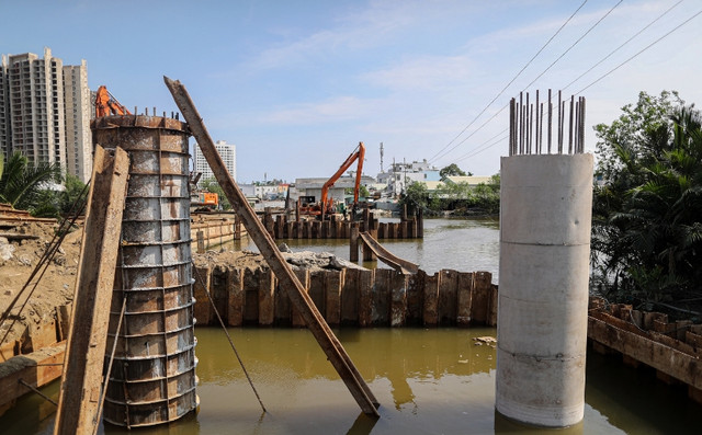 Cầu Rạch Đỉa kết nối huyện Nhà Bè - quận 7 đang thi công tới đâu? - Hình 4 Cau Rach Dia ket noi huyen Nha Be - quan 7 dang thi cong toi dau?-Hinh-4