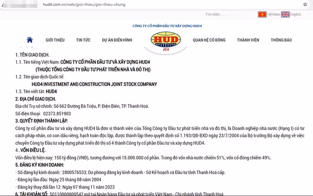 Cong ty co phan Dau tu va xay dung HUD4 co nhieu sai pham-Hinh-2