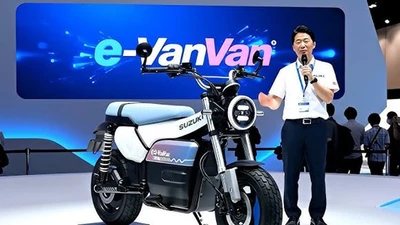Suzuki VanVan 1970s được "tái sinh" thành xe máy chạy điện e-VanVan