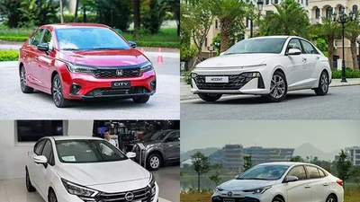 Doanh số sedan cỡ B tại Việt Nam - Honda City bứt phá, vẫn thua Toytoa Vios