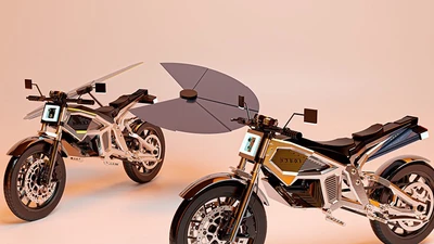 MASK Architects ra mắt Solaris – xe máy điện biết tự sạc điện