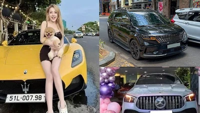 Điểm mặt siêu xe, xe sang trị giá hàng chục tỷ đồng của Ngân 98