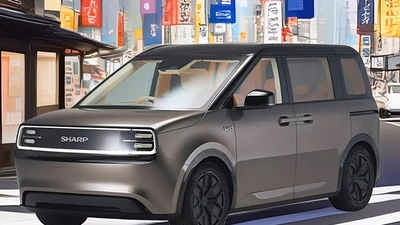 Sharp trình làng mẫu xe điện đầu tiên, nội thất "sang xịn mịn"