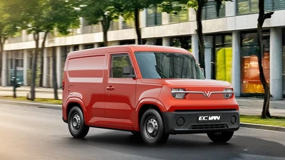 Xe tải VinFast EC Van lần đầu lộ nội thất thực tế