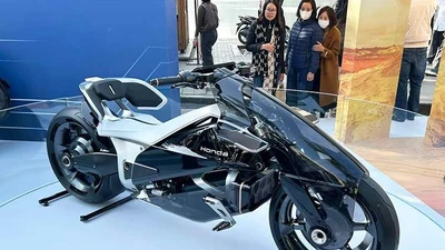 Honda EV Outlier - môtô thiết kế đi trước thời đại xuất hiện tại Hà Nội