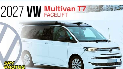 Volkswagen Multivan T7 2027 mới lộ diện hoàn toàn khi đang chạy thử