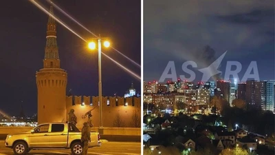 Trời đêm Moscow sáng rực, Ukraine tập kích UAV quy mô lớn vào Nga