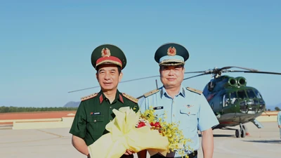 Đại tướng Phan Văn Giang chủ trì Lễ khánh thành Sân bay quân sự Phan Thiết