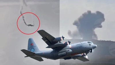 Khoảnh khắc máy bay vận tải quân sự Thổ Nhĩ Kỳ rơi ở Gruzia