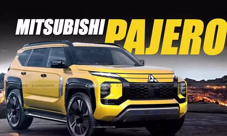 Mitsubishi Pajero 2027 lộ thiết kế, vuông vức như Land Cruiser