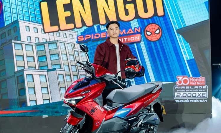 Honda Air Blade bản giới hạn MARVEL ra mắt Việt Nam, hơn 48 triệu đồng