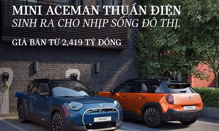 Cận cảnh MINI Aceman tại Việt Nam, SUV điện cỡ A giá 2,419 tỷ đồng 