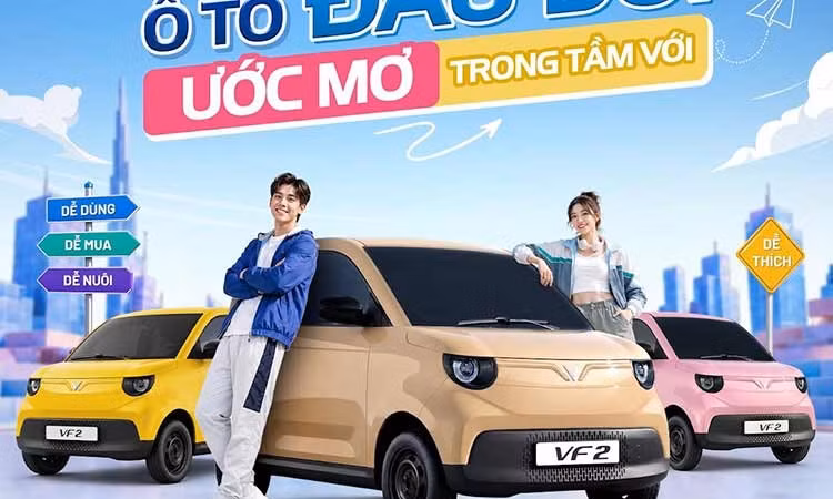 VinFast VF2 mở cọc, giá thực tế sau ưu đãi chỉ khoảng 100 triệu đồng