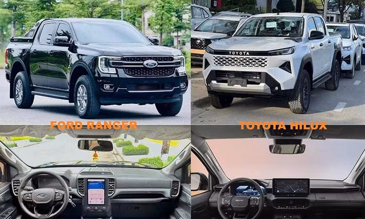 Ford Ranger giành "ngôi vương bán tải" từ tay Toyota Hilux tháng 7/2026