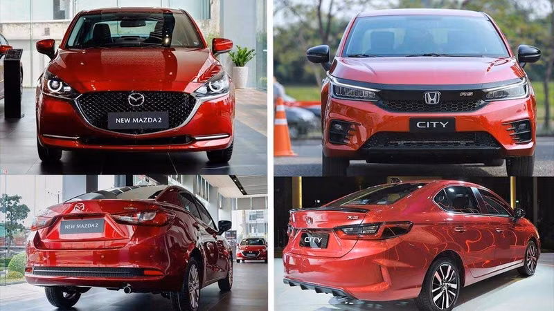 Doanh số sedan hạng B tháng 4/2026: Mazda2 "vượt mặt" Honda City