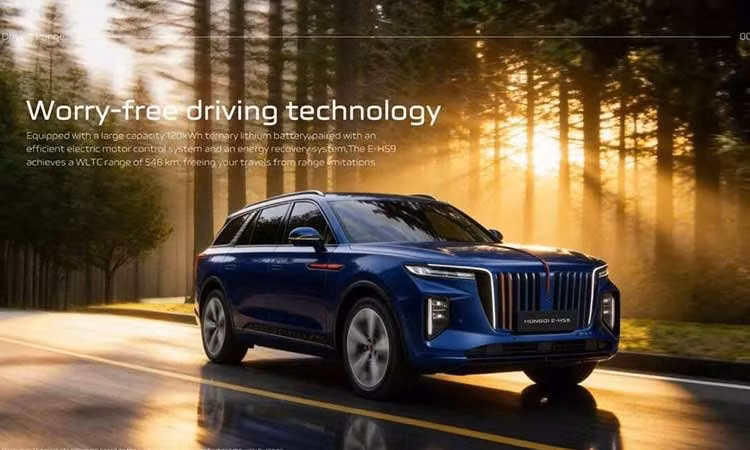 ongqi E-HS9 2026 ra mắt Thái Lan - SUV hạng sang 6 chỗ chạy điện