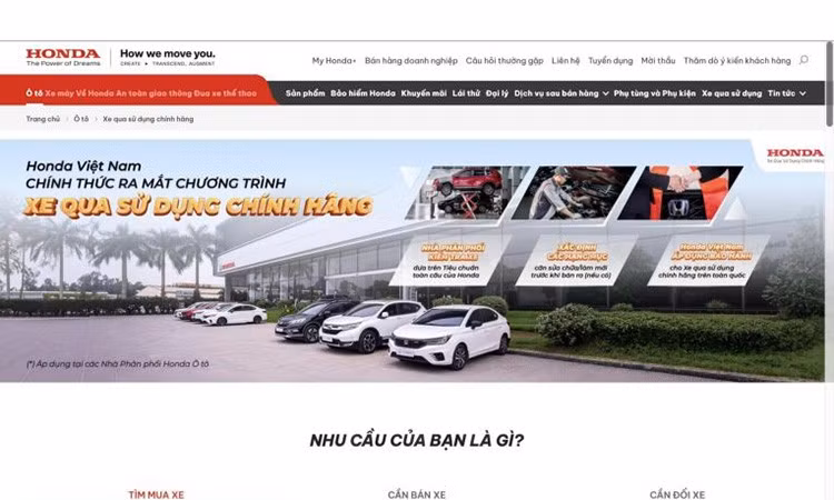 Honda Việt Nam tham gia cuộc đua xe cũ chính hãng với nền tảng U-Select