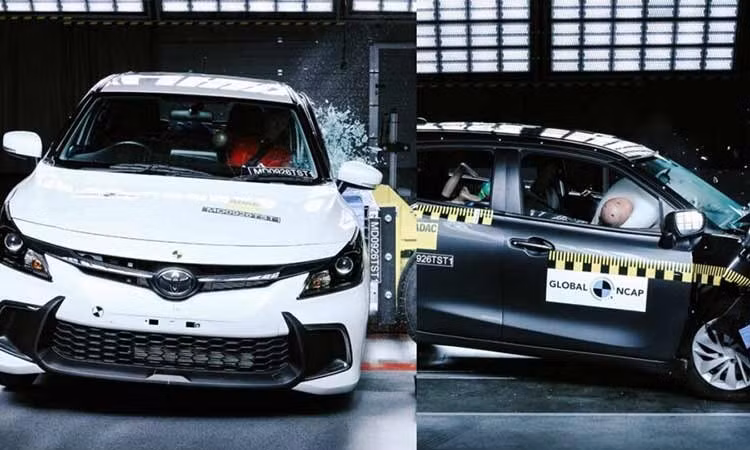 Toyota Starlet nhận 0 sao an toàn sau thử nghiệm gây sốc