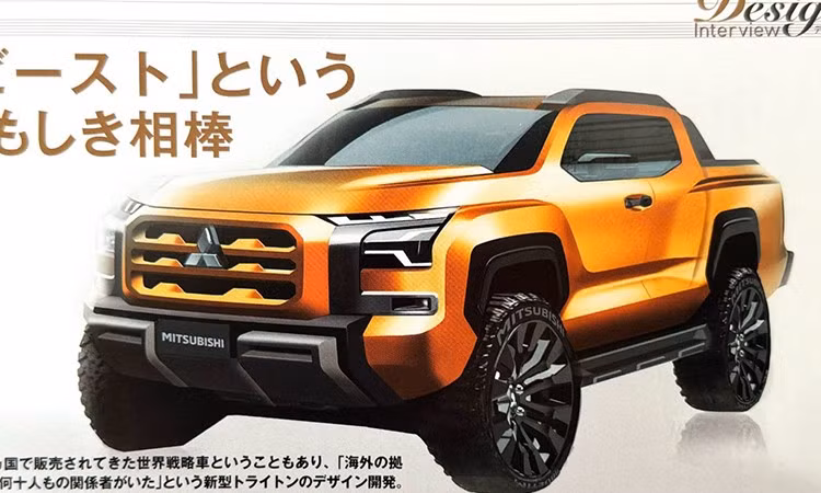 Mitsubishi Triton thế hệ mới và những hình ảnh chưa từng công bố