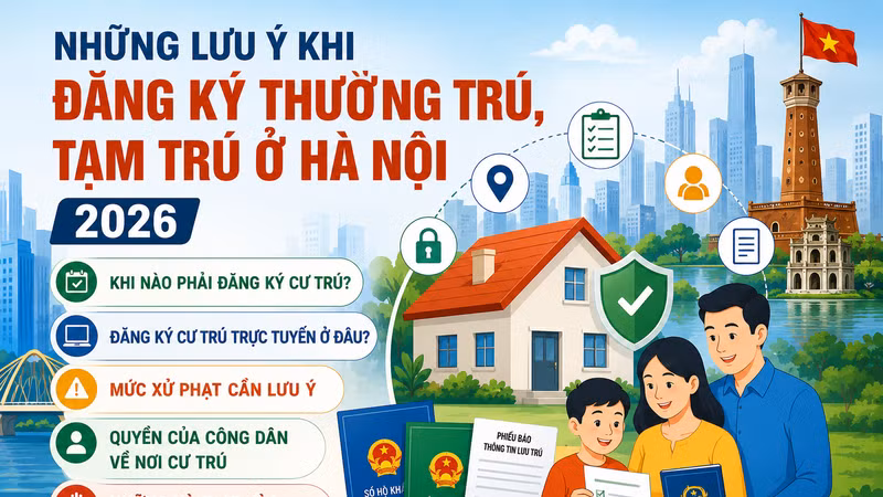 [INFOGRAPHIC] 5 điều người dân cần biết khi đăng ký cư trú tại Hà Nội 