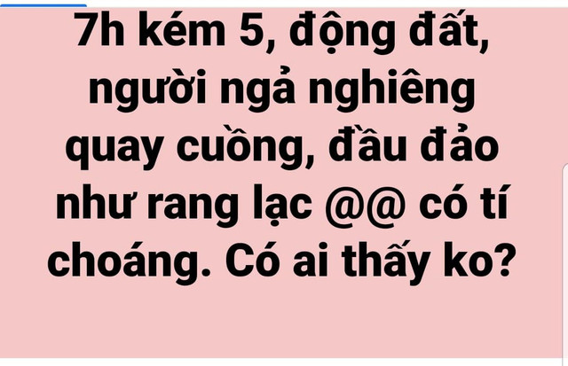 Động đất 6 độ richter ở Lào, dân Hà Nội hoảng hốt vì nhà cao tầng rung lắc Dong dat 6 do richter o Lao, dan Ha Noi hoang hot vi nha cao tang rung lac