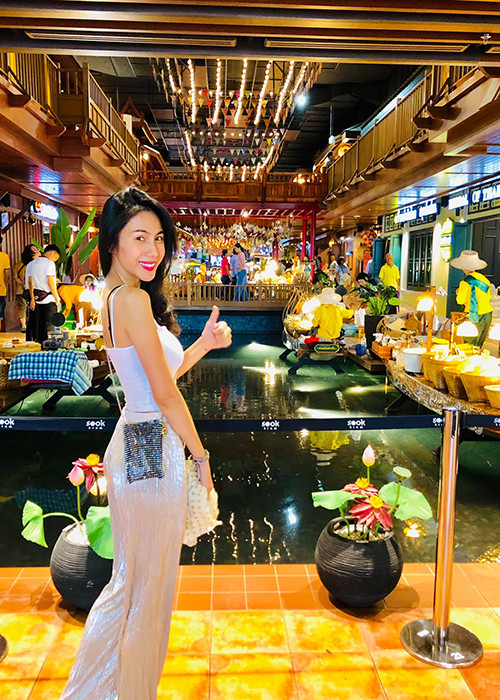 Cách đây không lâu, Thủy Tiên bị đồn giải nghệ, không còn đi hát. Lập tức, nữ ca sĩ lên tiếng phủ nhận. Ảnh: FBNV