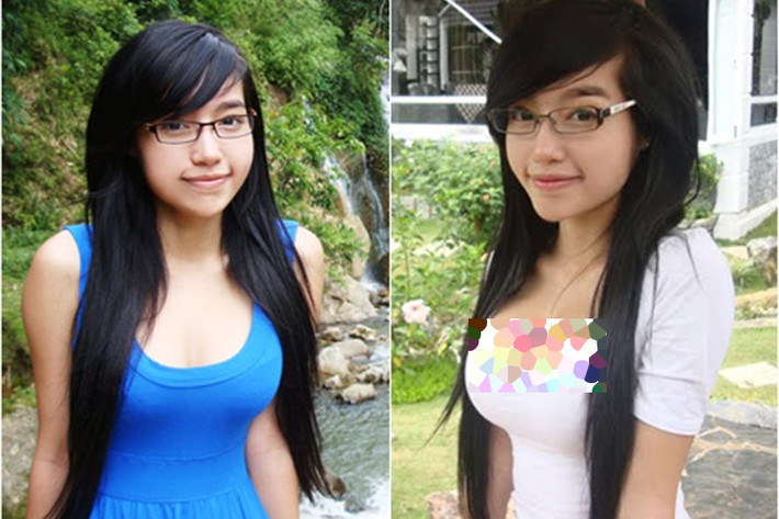 Vòng một của Elly Trần trở nên căng đầy theo thời gian, dấy nghi vấn hot girl dao kéo vòng một. Ảnh: Gia đình Việt Nam