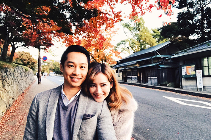 Trúc Diễm cùng ông xã Việt kiều điển trai thường xuyên đi du lịch nước ngoài.