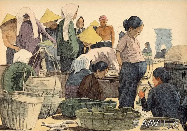 Loạt tranh vẽ lạ mắt về đời sống ở Nam Bộ năm 1935 - Hình 11 Loat tranh ve la mat ve doi song o Nam Bo nam 1935-Hinh-11