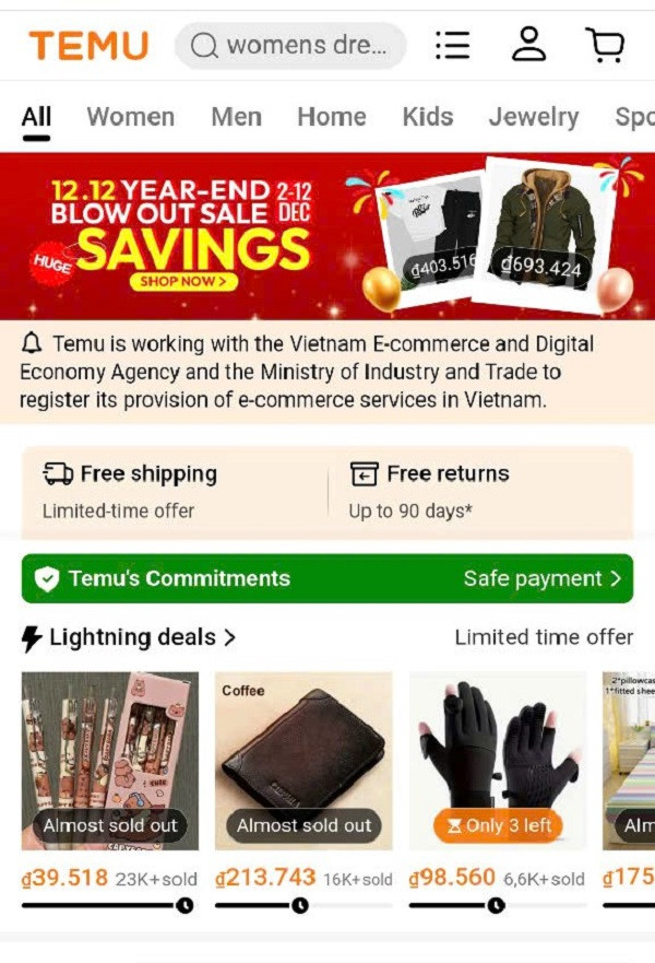 Temu tạm dừng hoạt động, người tiêu dùng lo lắng Temu tam dung hoat dong, nguoi tieu dung lo lang